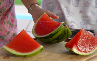 Watermelon Jelly Vegan dessert