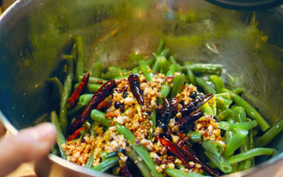 Sichuan String bean salad