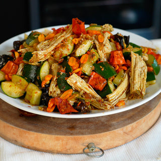 Cold Cucumber Salad with Tofu Sticks and Wood Ear Mushrooms