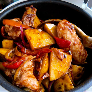 Rice Cooker Chicken Wings with Vegetables (No Stove Needed!)